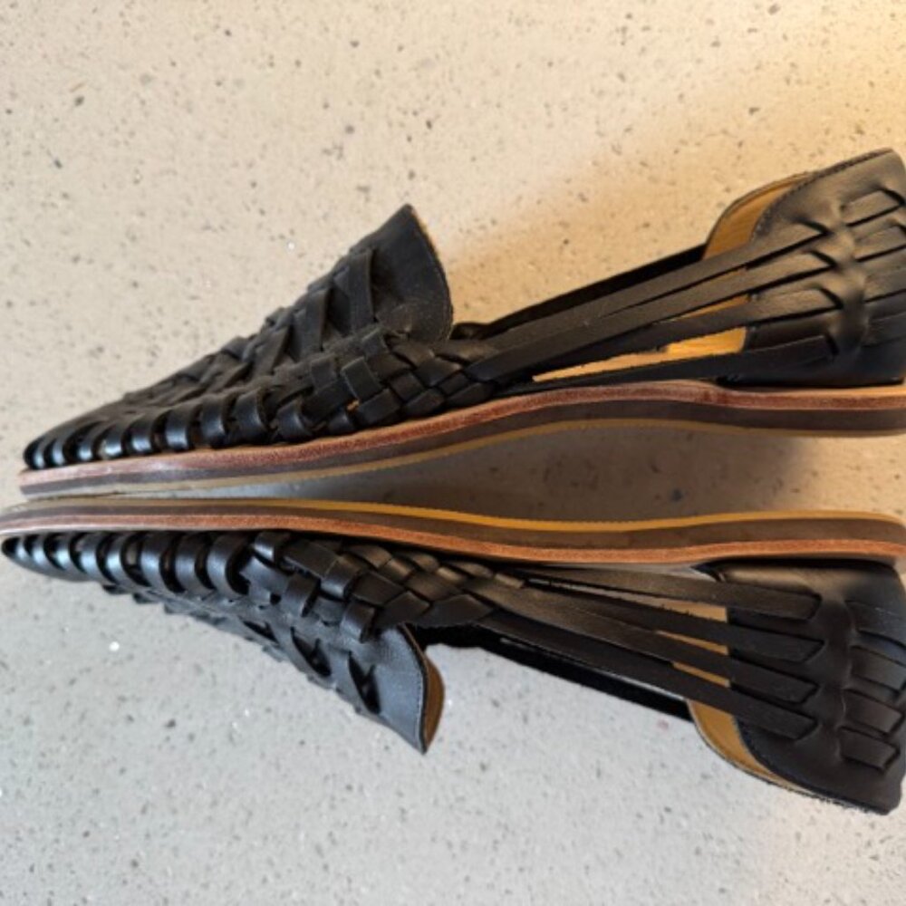 Nisolo Men's Huarache Sandal Black - Picture 3 of 9